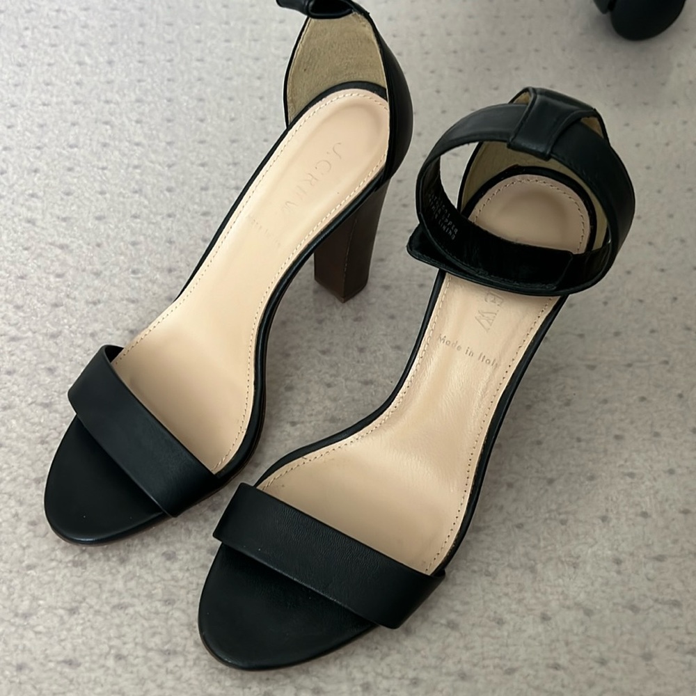Jcrew Black Sandals